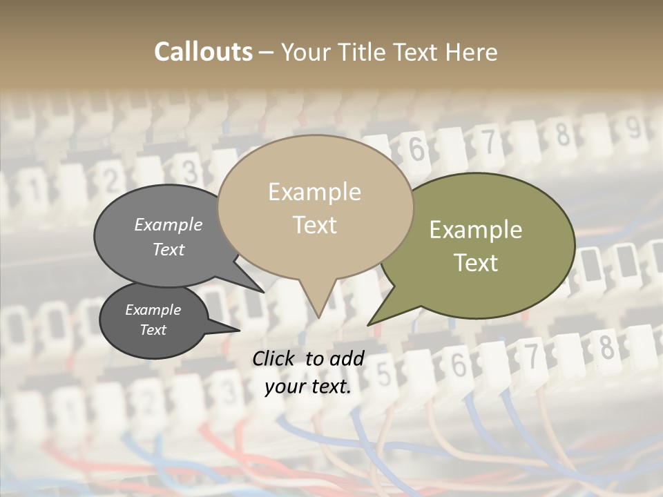 Network Data Rack PowerPoint Template