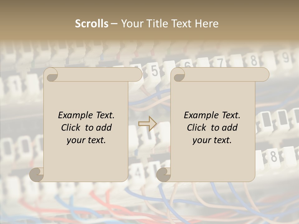 Network Data Rack PowerPoint Template