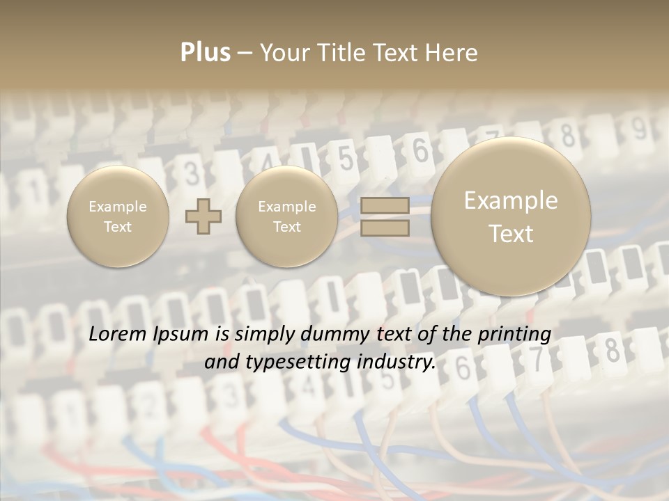 Network Data Rack PowerPoint Template