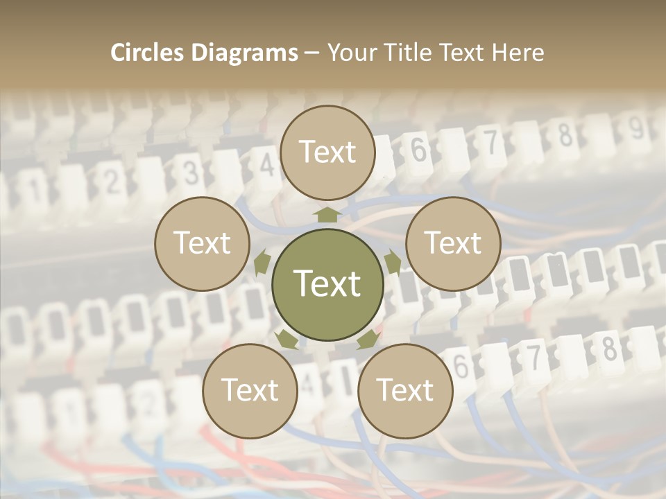 Network Data Rack PowerPoint Template