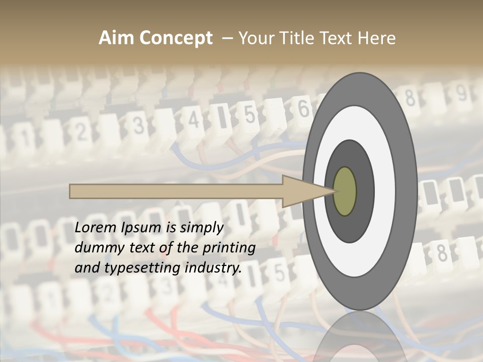 Network Data Rack PowerPoint Template