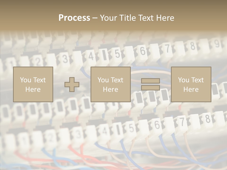 Network Data Rack PowerPoint Template