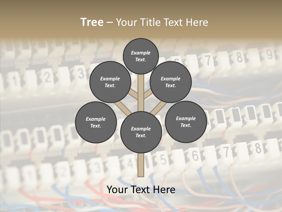 Network Data Rack PowerPoint Template