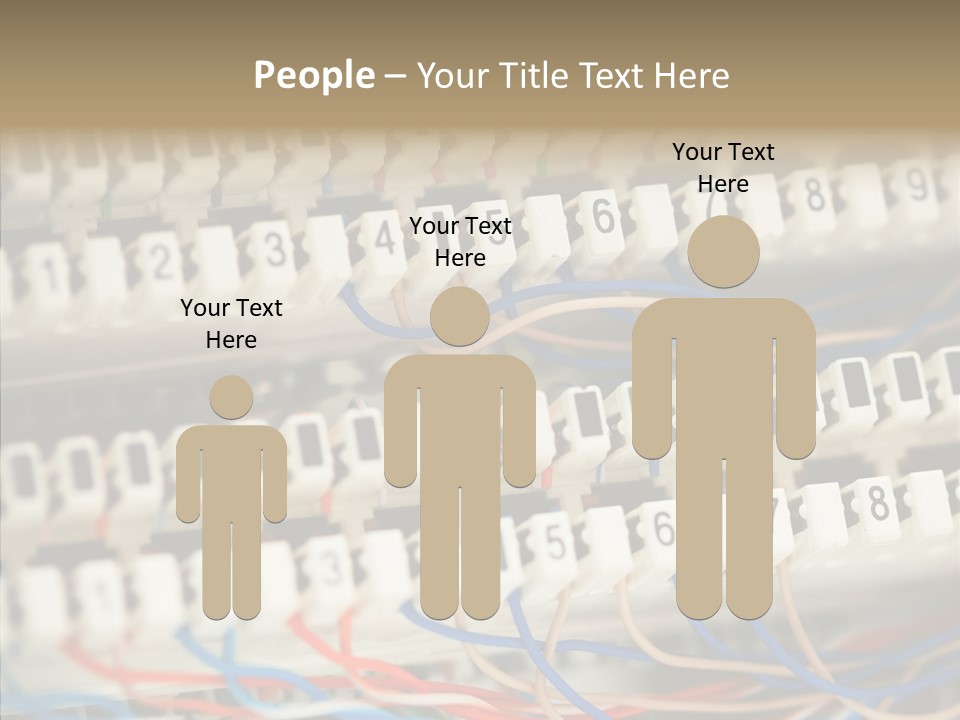 Network Data Rack PowerPoint Template