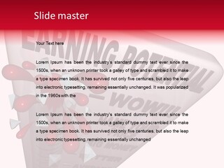 A Sign That Says Earning Potential Is Shown PowerPoint Template