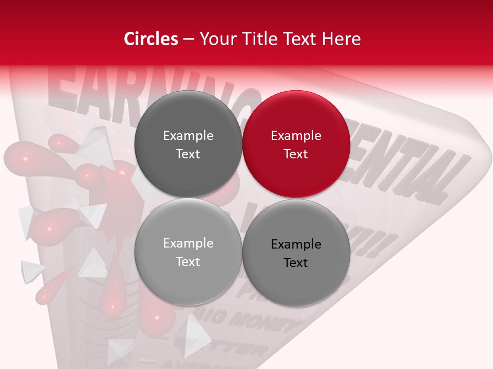 A Sign That Says Earning Potential Is Shown PowerPoint Template