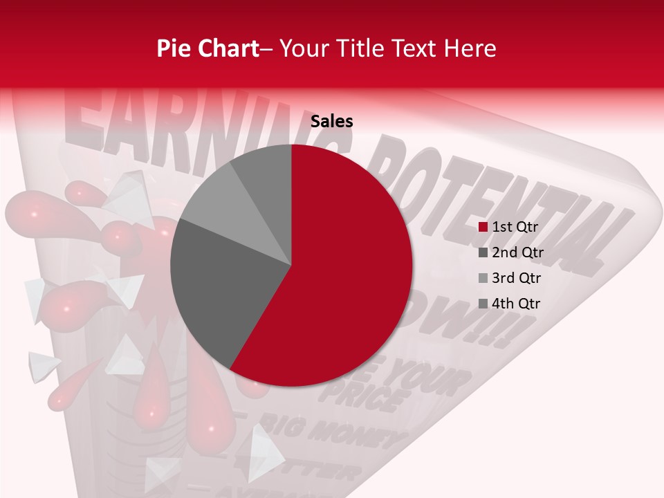A Sign That Says Earning Potential Is Shown PowerPoint Template