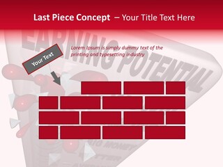 A Sign That Says Earning Potential Is Shown PowerPoint Template