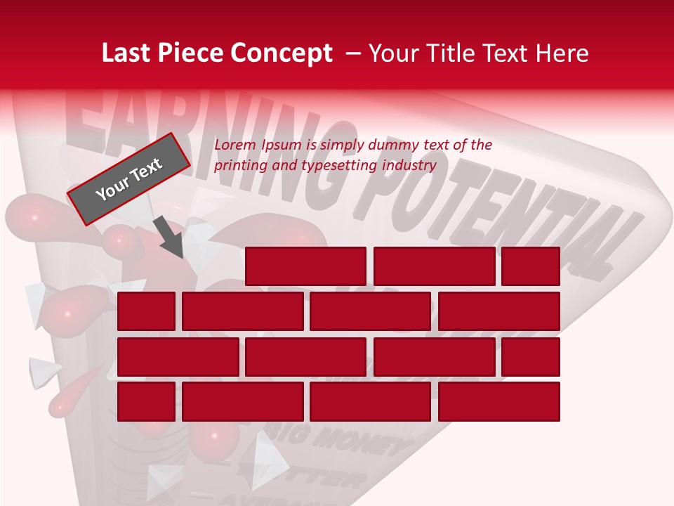 A Sign That Says Earning Potential Is Shown PowerPoint Template