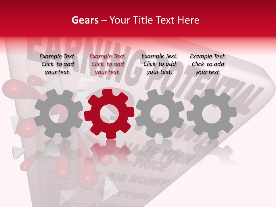 A Sign That Says Earning Potential Is Shown PowerPoint Template
