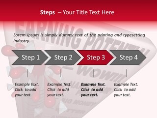 A Sign That Says Earning Potential Is Shown PowerPoint Template