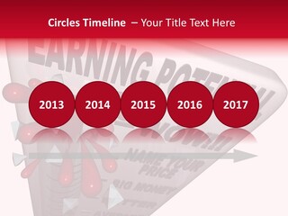 A Sign That Says Earning Potential Is Shown PowerPoint Template
