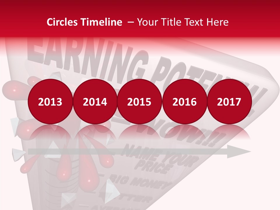 A Sign That Says Earning Potential Is Shown PowerPoint Template