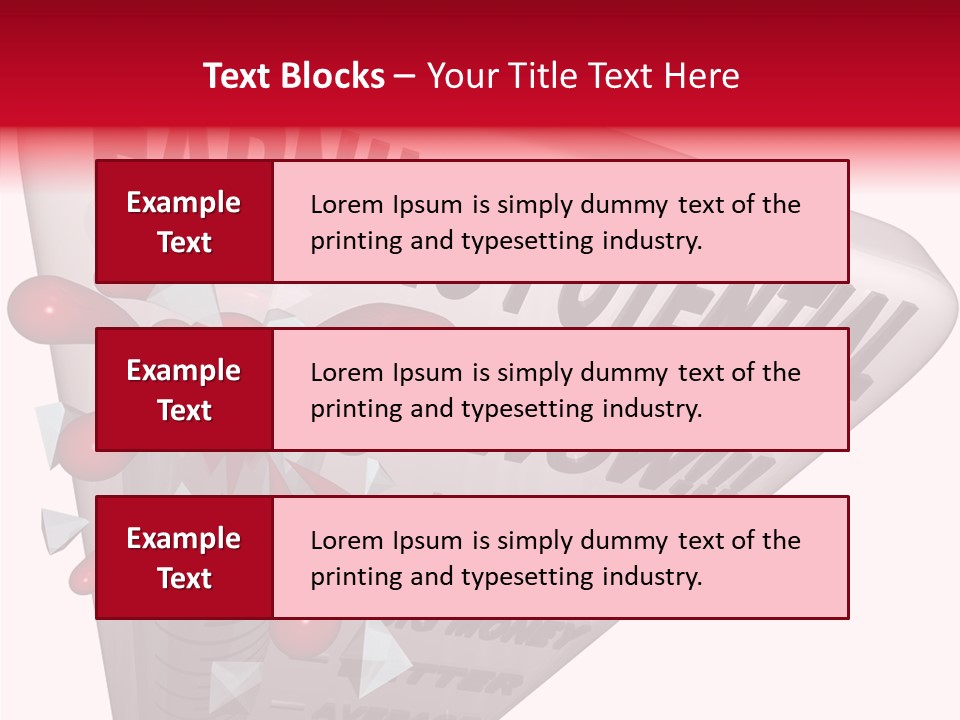 A Sign That Says Earning Potential Is Shown PowerPoint Template