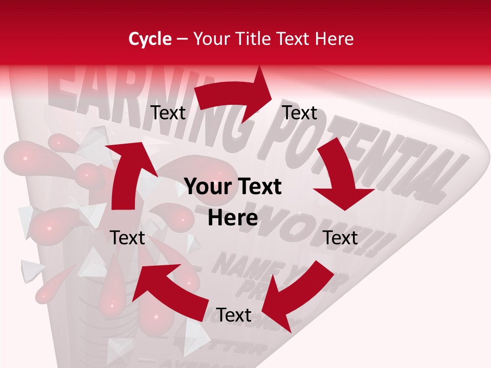 A Sign That Says Earning Potential Is Shown PowerPoint Template