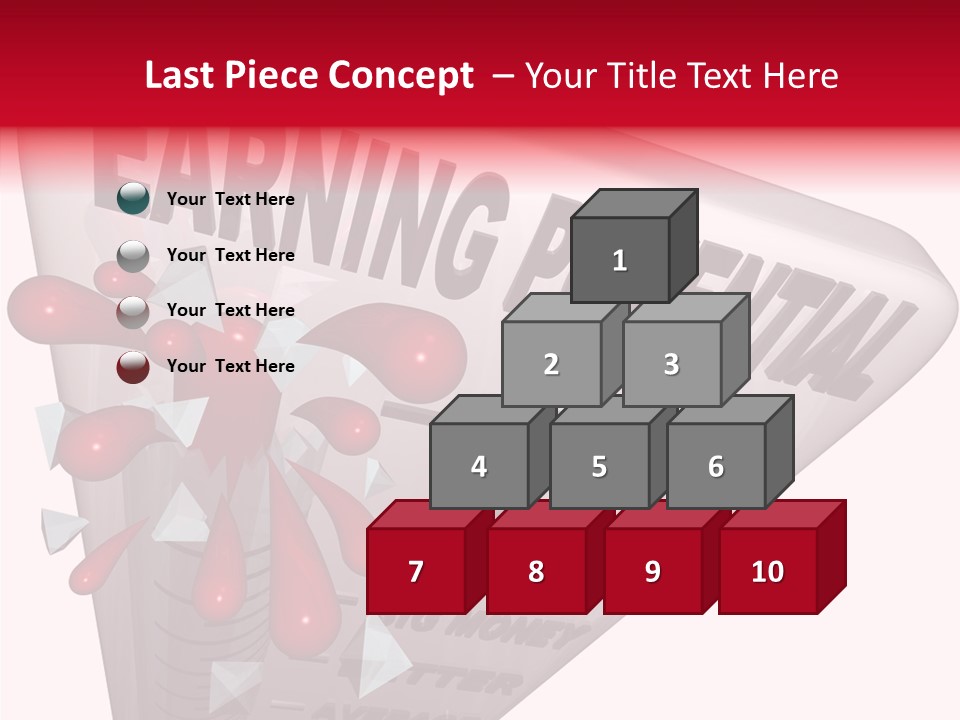 A Sign That Says Earning Potential Is Shown PowerPoint Template