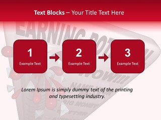 A Sign That Says Earning Potential Is Shown PowerPoint Template