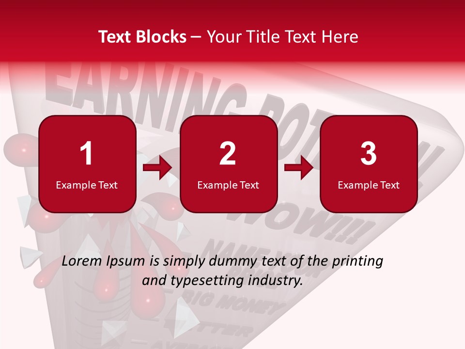 A Sign That Says Earning Potential Is Shown PowerPoint Template