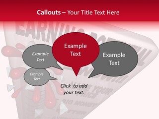 A Sign That Says Earning Potential Is Shown PowerPoint Template