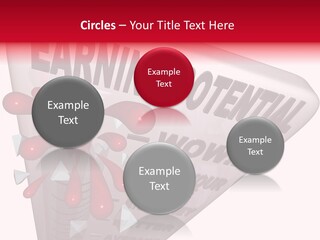 A Sign That Says Earning Potential Is Shown PowerPoint Template