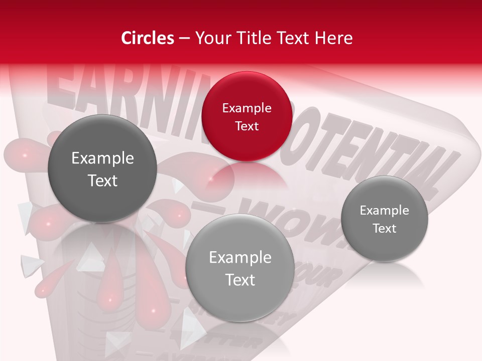 A Sign That Says Earning Potential Is Shown PowerPoint Template