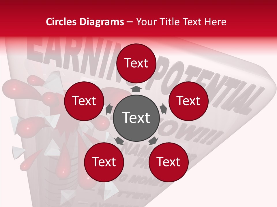 A Sign That Says Earning Potential Is Shown PowerPoint Template
