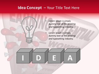 A Sign That Says Earning Potential Is Shown PowerPoint Template