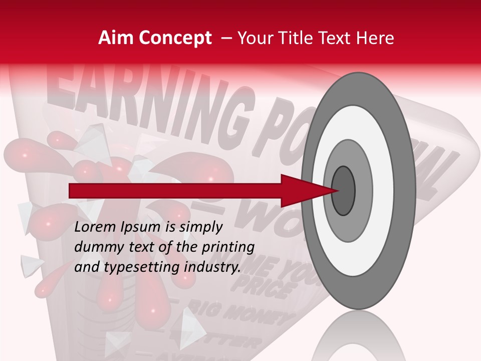 A Sign That Says Earning Potential Is Shown PowerPoint Template