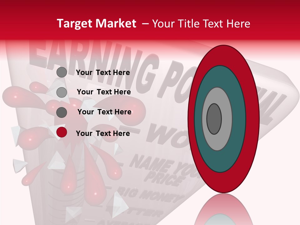 A Sign That Says Earning Potential Is Shown PowerPoint Template