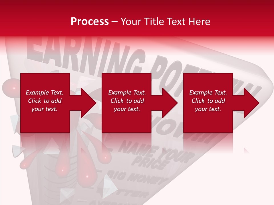 A Sign That Says Earning Potential Is Shown PowerPoint Template