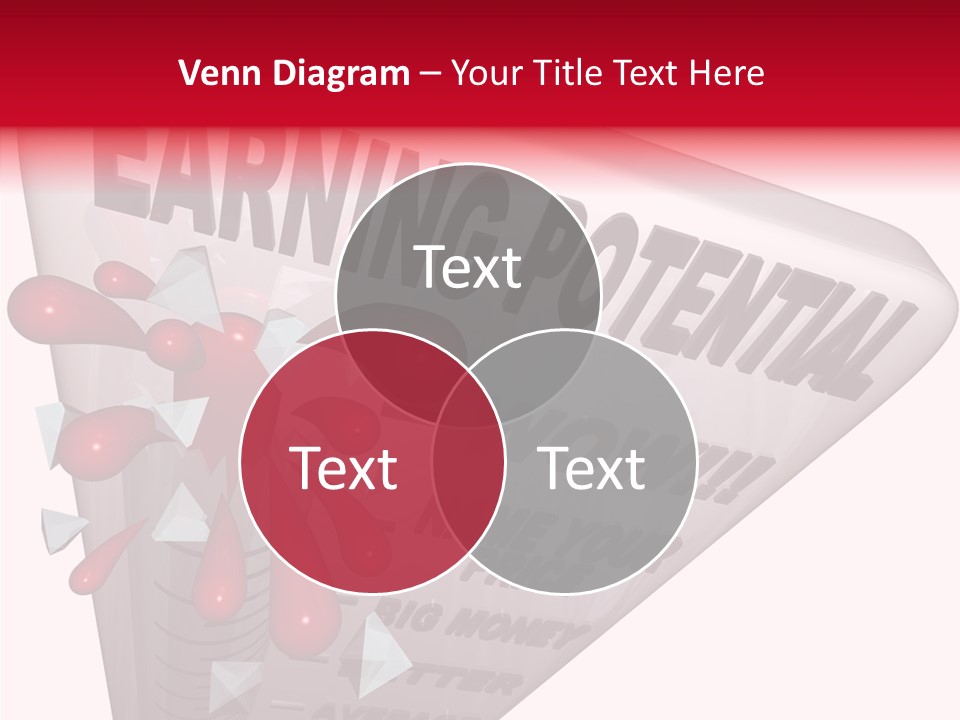 A Sign That Says Earning Potential Is Shown PowerPoint Template