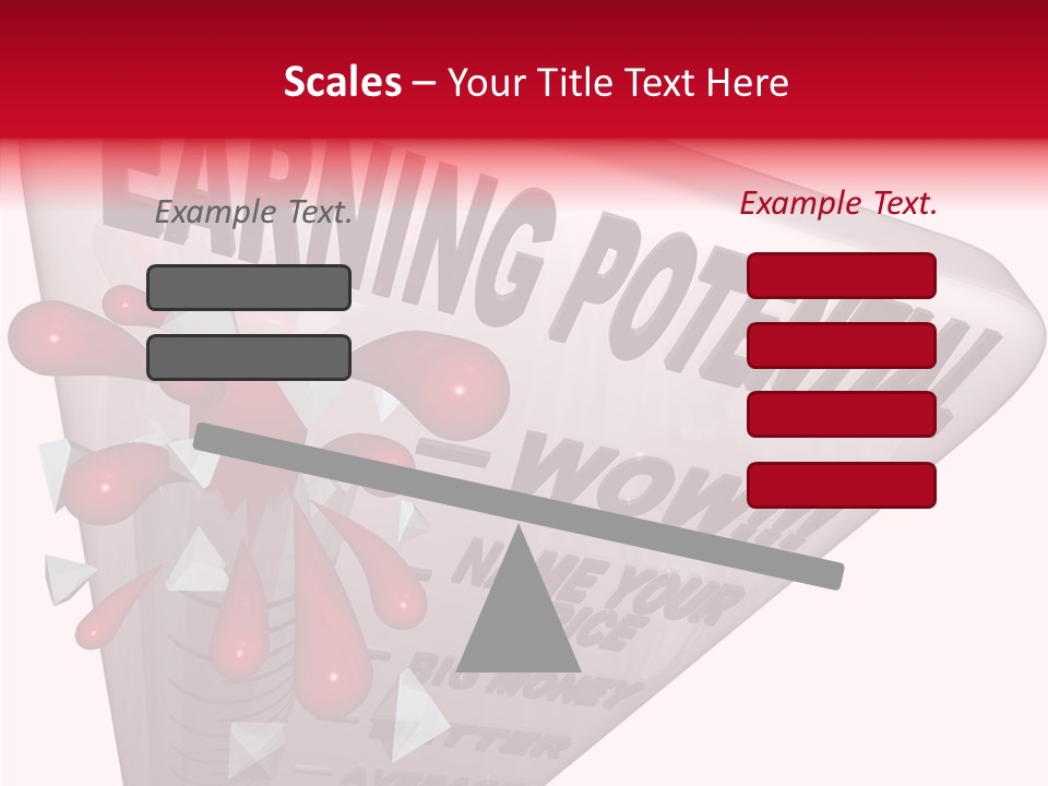 A Sign That Says Earning Potential Is Shown PowerPoint Template