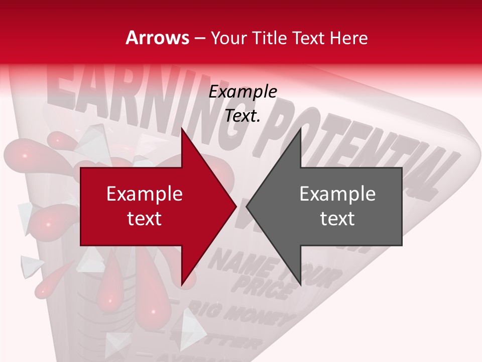A Sign That Says Earning Potential Is Shown PowerPoint Template