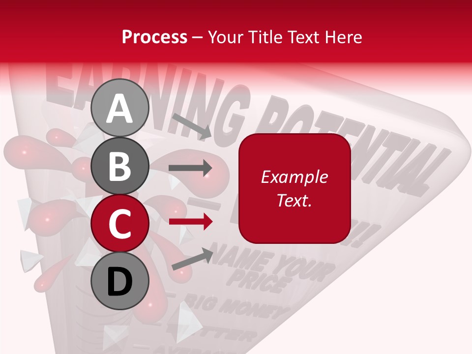 A Sign That Says Earning Potential Is Shown PowerPoint Template