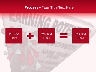 A Sign That Says Earning Potential Is Shown PowerPoint Template