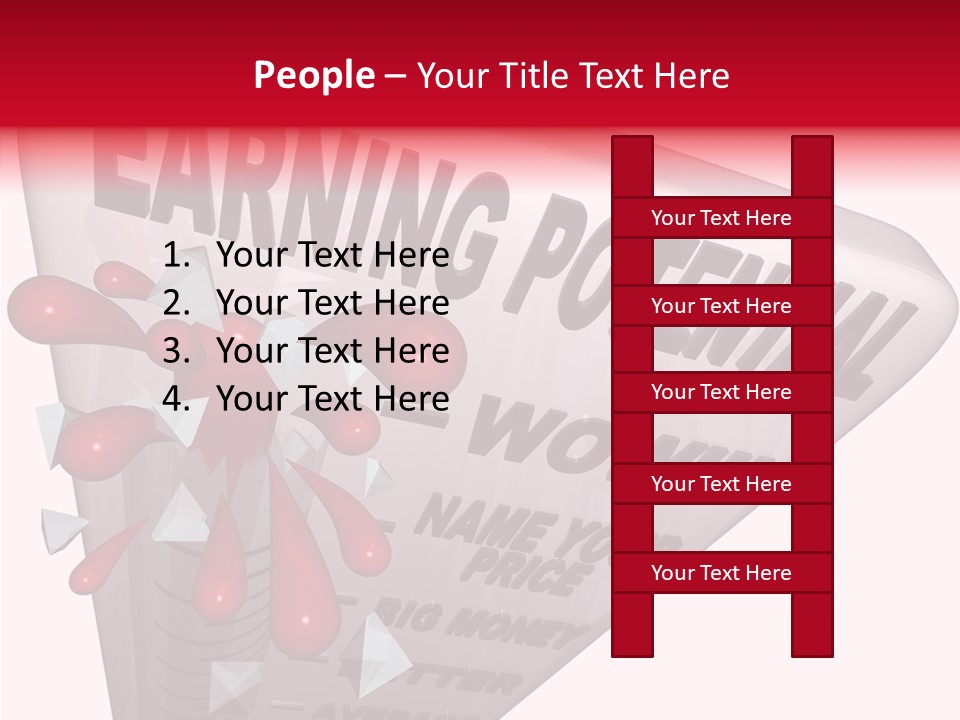 A Sign That Says Earning Potential Is Shown PowerPoint Template