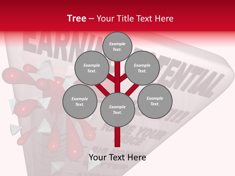 A Sign That Says Earning Potential Is Shown PowerPoint Template