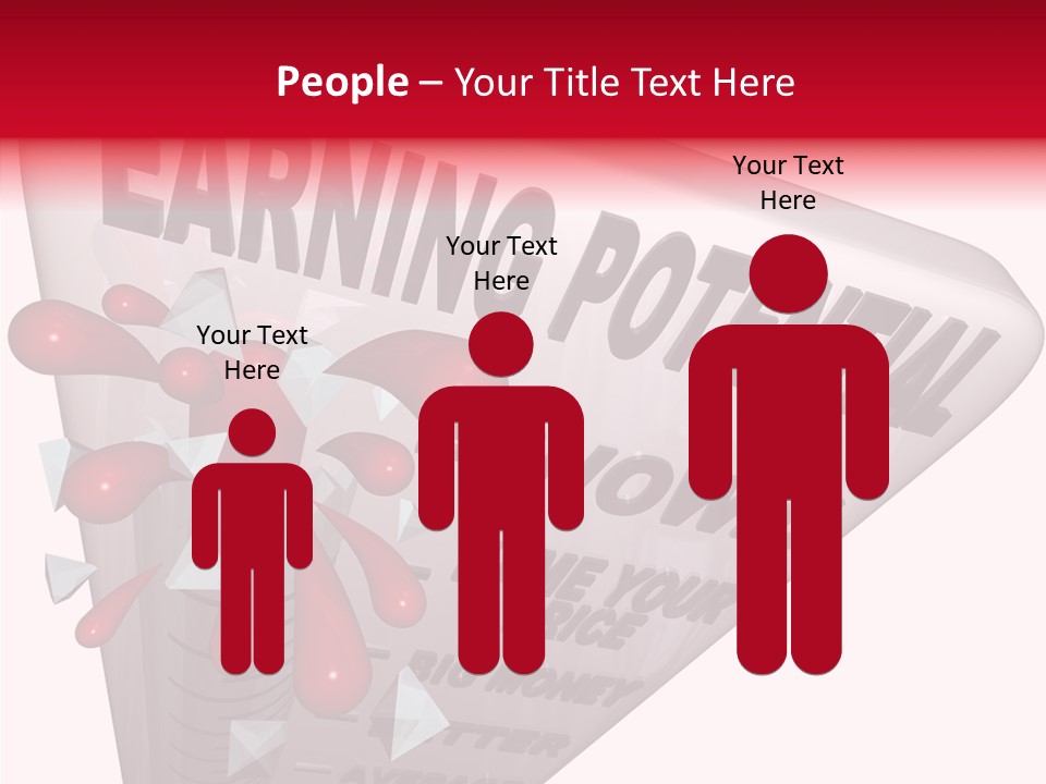 A Sign That Says Earning Potential Is Shown PowerPoint Template