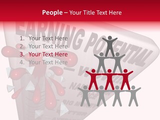 A Sign That Says Earning Potential Is Shown PowerPoint Template