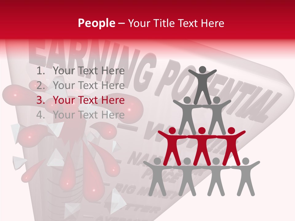 A Sign That Says Earning Potential Is Shown PowerPoint Template