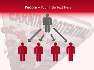 A Sign That Says Earning Potential Is Shown PowerPoint Template