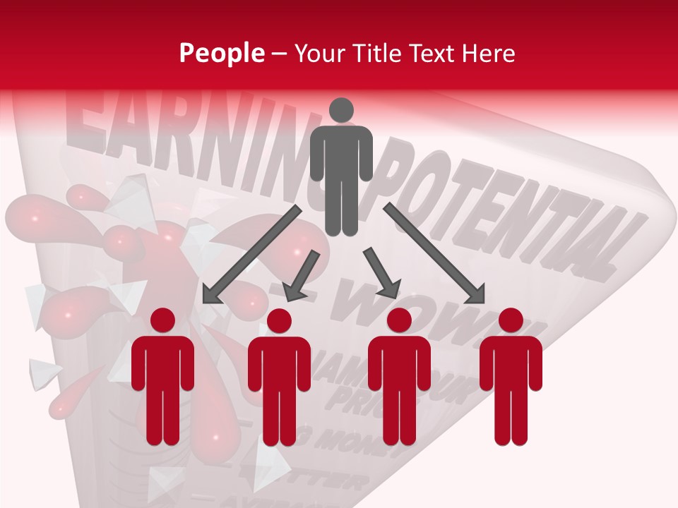 A Sign That Says Earning Potential Is Shown PowerPoint Template