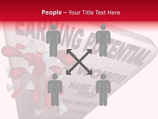 A Sign That Says Earning Potential Is Shown PowerPoint Template