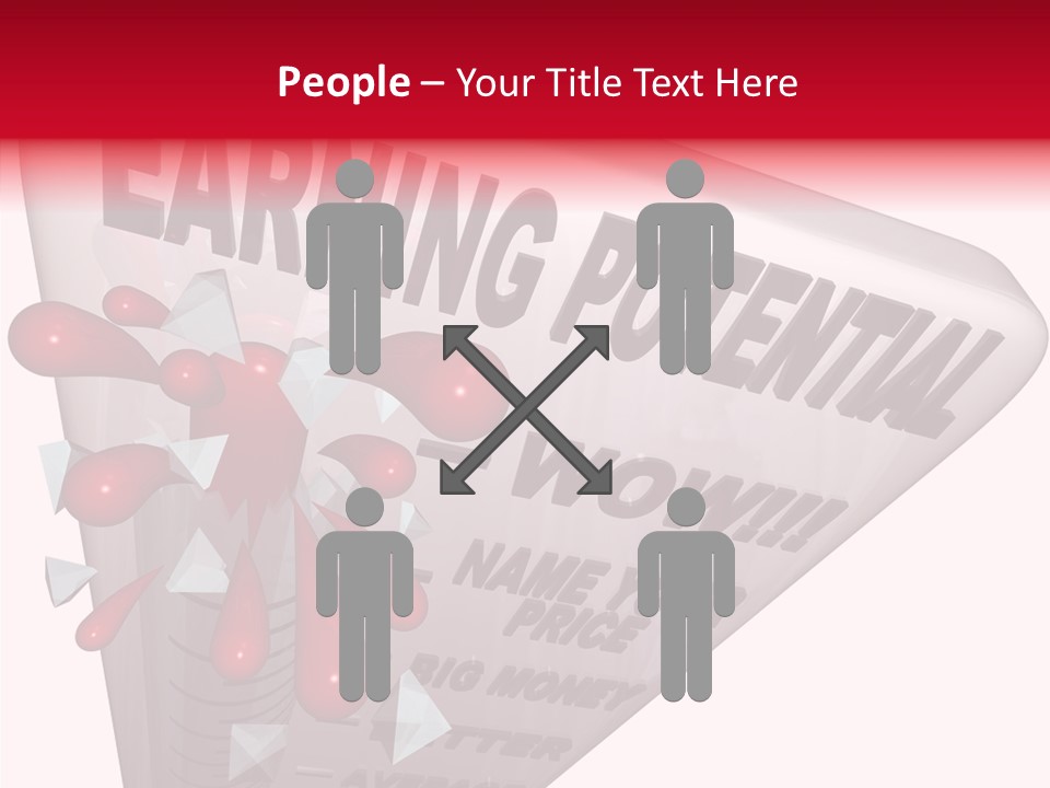 A Sign That Says Earning Potential Is Shown PowerPoint Template