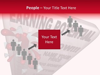 A Sign That Says Earning Potential Is Shown PowerPoint Template