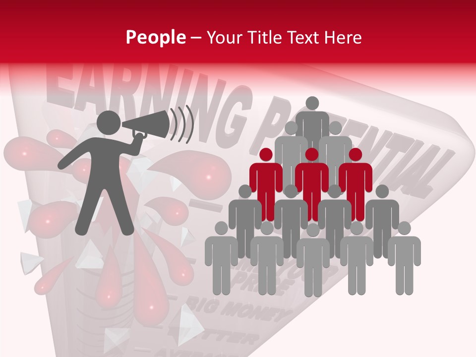 A Sign That Says Earning Potential Is Shown PowerPoint Template