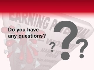 A Sign That Says Earning Potential Is Shown PowerPoint Template