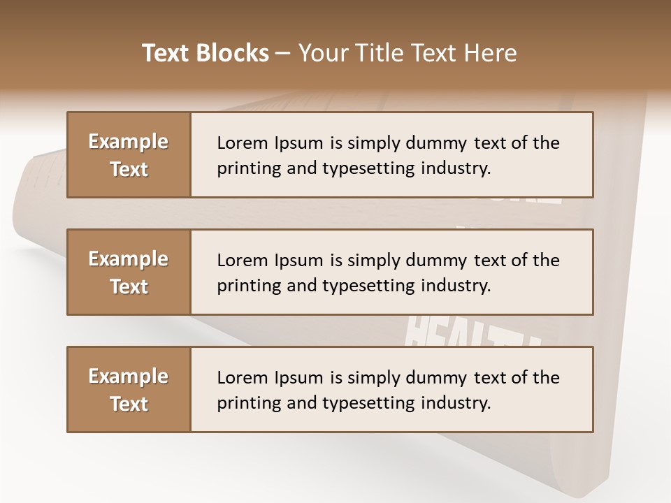 Improvement Wood Medical PowerPoint Template