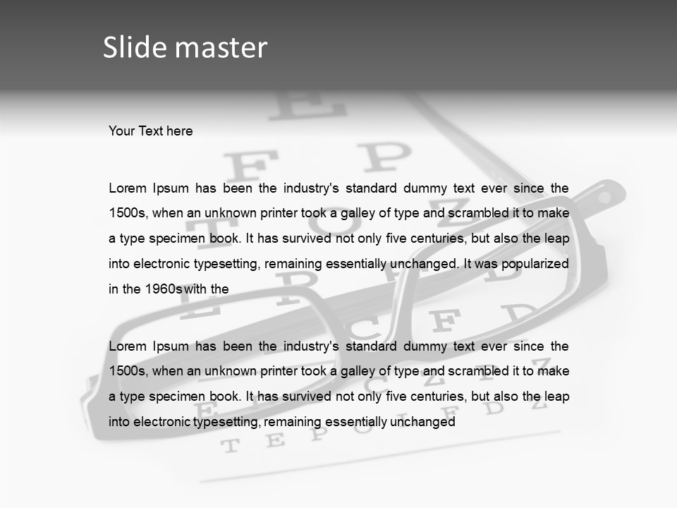 Healthcare Look Eye PowerPoint Template