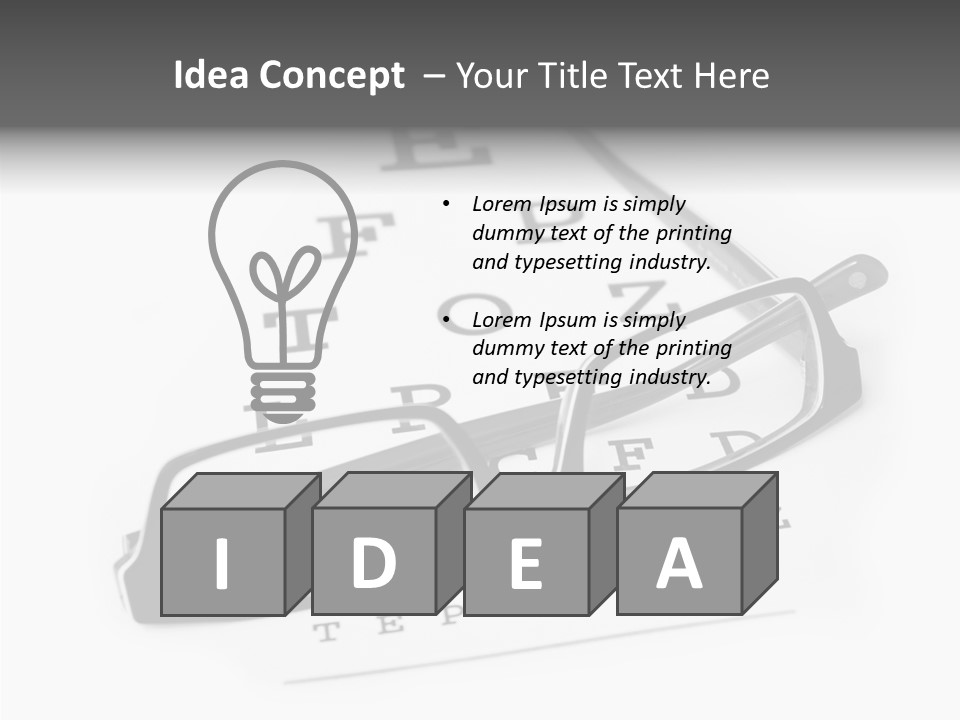 Healthcare Look Eye PowerPoint Template